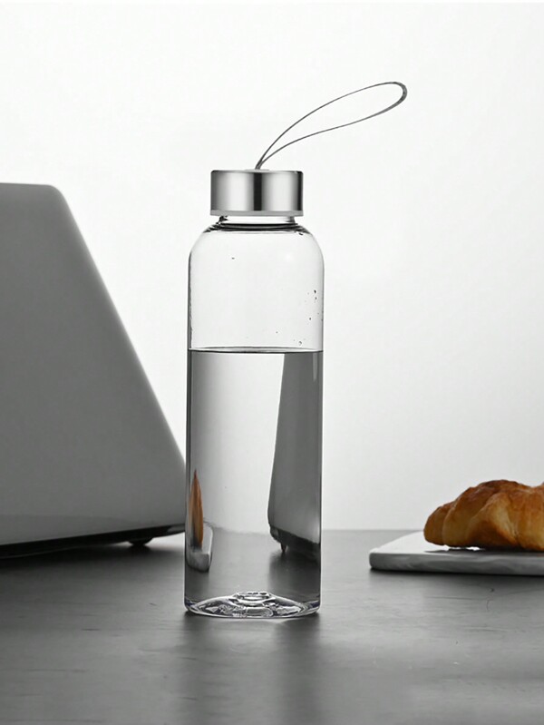 1pc Transparent Portable Sports Water Bottle For Outdoor Activities