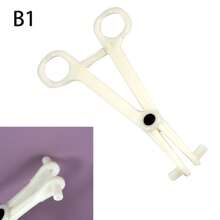 1pc Disposable Tattooing Plier With Sterilization Package For Piercing Positioning, Slanting Mouth Plier (without Needle) - White - View 3