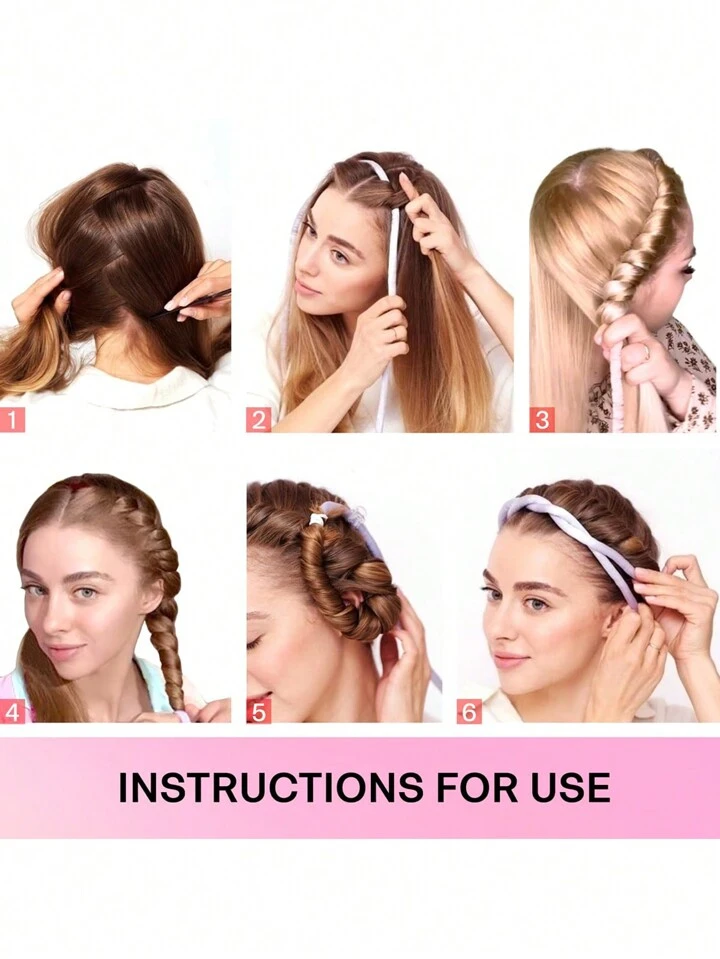 Headband curls short hair sale