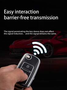 3pcs Tpu Soft Shell Car Key Cover Set+ Black Embossed Lanyard Keychain With Screwdriver Compatible With 3-button Folding Car Key