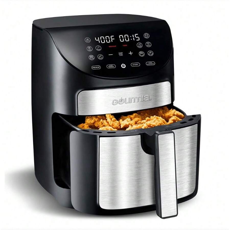 Freidora de Aire digital, eléctrica de 6.7 Litros airfryer Gourmia - Negro - Ver 1