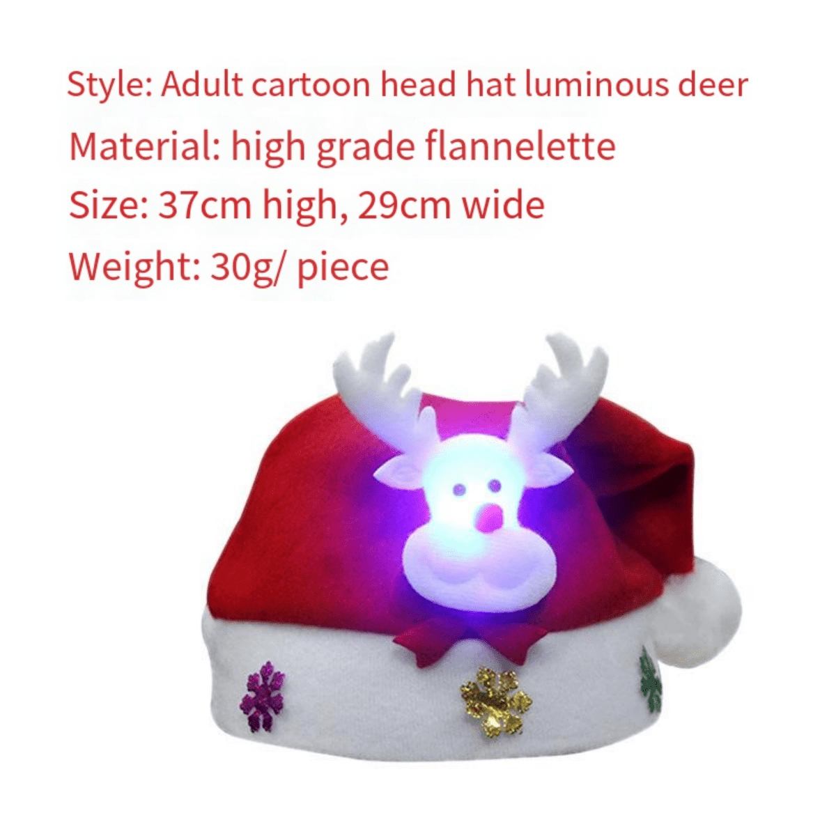 Red Christmas Lightup Hat SHEIN USA