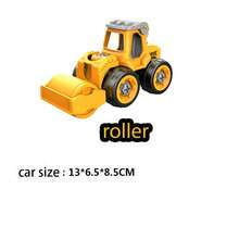 一袋黃色拆裝工程車,包括四個車輛和一個螺絲刀。該產品採用材料,無毛邊,不會刮傷兒童的皮膚。它適合鍛煉兒童的動手能力和精細動作技能,並具有大顆粒以避免兒童意外吞嚥。這是一款非常好的教育玩具。 - 藍色 - 查看 4