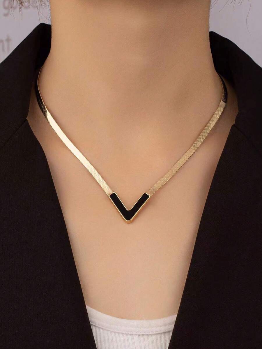 1pc Niche Designed Simple Fashionable Collarbone Necklace