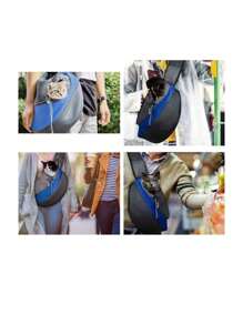 Mochila Cangurera Transportadora Perros,gatos,mascotas - Azul - Ver 1