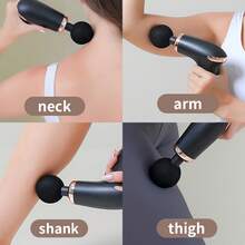 件 3 色新產品創意專業迷你深層組織衝擊振動身體肌肉迷你按摩槍（黑色）） - 黑色 - 查看 7