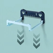 1pc Multifunctional Wall Mounted Shelf For Wash Basin, Foldable Storage Rack, Towel Rack For Bathroom Accessories, A Helpful Item For Home Usekitchen Appliances Accessories Gadgets Tools Christmas Kitchen Stuff Cooking Christmas - Pink - View 7