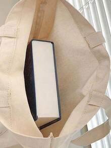 字母托特包帶口袋購物袋,女性化妝包,旅行洗漱用品收納,返校老師禮品,教師節便攜多用途包適用於教師,朋友們,,父母理想禮品