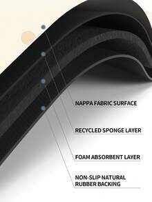 Polyester Material, Yellow, Cartoon Rabbit Design, Fresh Style, Water Absorption & Quick Drying In 5 Seconds, Beautiful & Easy To Clean, Kitchen & Sink Drainer Mat - 1pc - Yellow - View 6