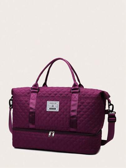 Bolsa de almacenamiento de equipaje expandida color fucsia, plegable y ligera, bolsa de viaje expandible para fin de semana, bolsa de hospital, bolsa acolchada, bolsa de hombro acolchada, bolsa de mano, bolsa cruzada, bolsa de viaje, bolsa de gimnasio, bolsa de lona, bolsa de equipaje de mano, bolsa universitaria, bolsas de equipaje, bolsa de fin de semana, bolsa de invierno para la escuela, accesorios escolares
