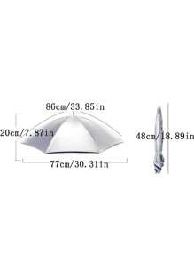 1 Miếng Gấp lại Ô dù Mũ Đối với mặt trời & Mưa Sự bảo vệ - Màu Hồng Tươi - Xem 2