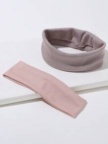 6pcs/Set Teen' Multicolor Wide Headbands, Suitable For Everyday Wear - Multicolor - View 3