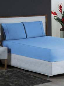 Sheet Sets with Pillowcases - Màu xanh lam - Xem 1