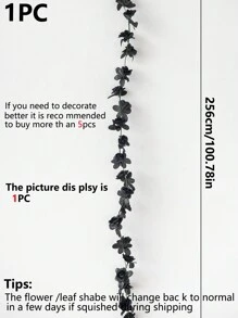 1/3PCS Artificial Flowers Rose Vine Wedding Site Decoration Home Bedroom, Living Room, Bathroom Wall Hanging Decoration Materials Outdoor Garden School Birthday Party Supplies Valentine's Day Decoration New Year, Valentine Day, Gift Gifts Graduation