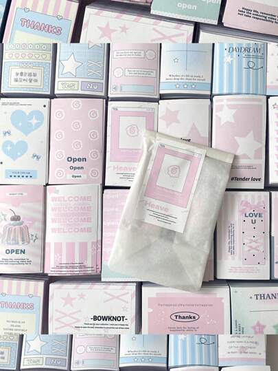 30 Random Styles Ins Simple Star Bow Seal Stickers Card Packaging Materials Cute Decoration Thankyou Stickers Gift Packaging Stickers Back To School