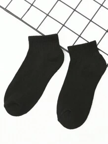 6 cặp/gói Nam Hút Mồ hôi , Thoáng khí Một nửa Vớ Đối với Thể thao Và Giải trí Mặc - màu đen - Xem 3