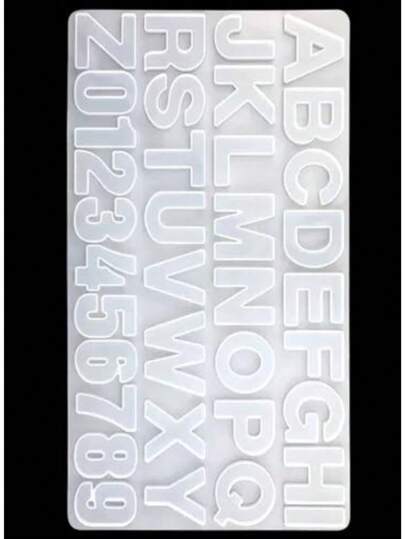 Molde Silicone Alfabeto Letras Resina Transparente