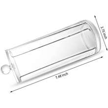 Acrylic Makeup Organizer Round Cosmetic Storage Dispenser Container Holder Organizer,Room,Home,Bedroom,Bathroom,House,Pink Room,Living Room Decor,Travel Stuff,Gift Bag,Gifts For Mom,Dad,Men,Friends,Teacher,Birthday,Wedding,Desk,Shelves,Accessories,Gift Boxes,Funny Gift,Storage ,Jewellery Box,Pouch,Makeup Brush Holder,Brush Holder,Perfume Organiser,Pouch Bag - Clear - View 3