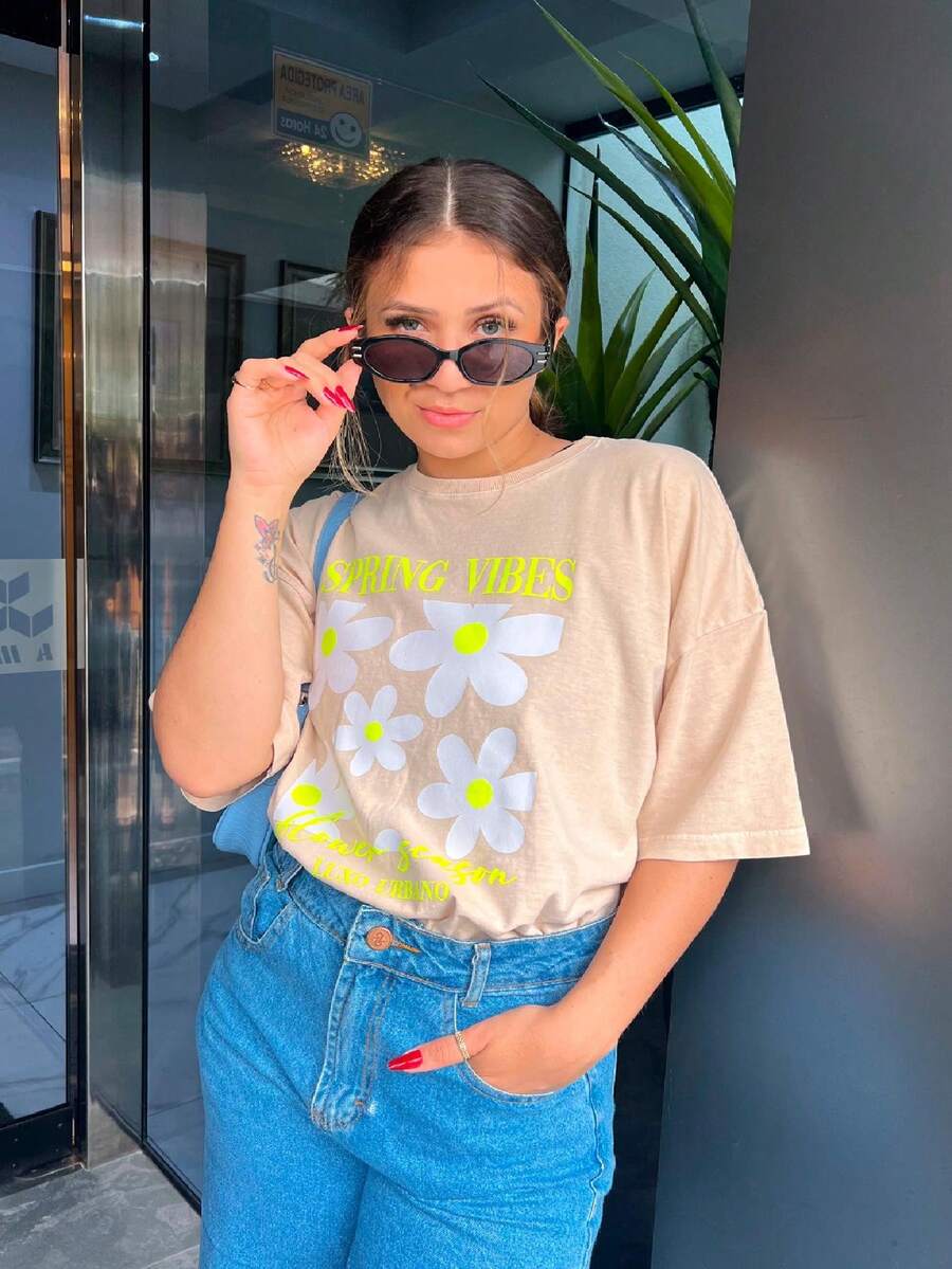 Women Blouses - 米色 - 查看 1