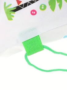 1 Stück Rucksack mit Kordelzug Kinder mit Dinosaurier Muster