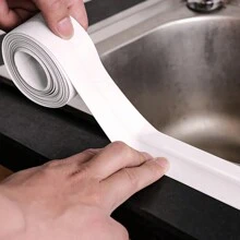 Nastro Per Cuciture Anti-acqua Antimuffa Da Cucina Da 1 Pezzo Per Sigillare Gli Angoli Del Lavello E Della Parete