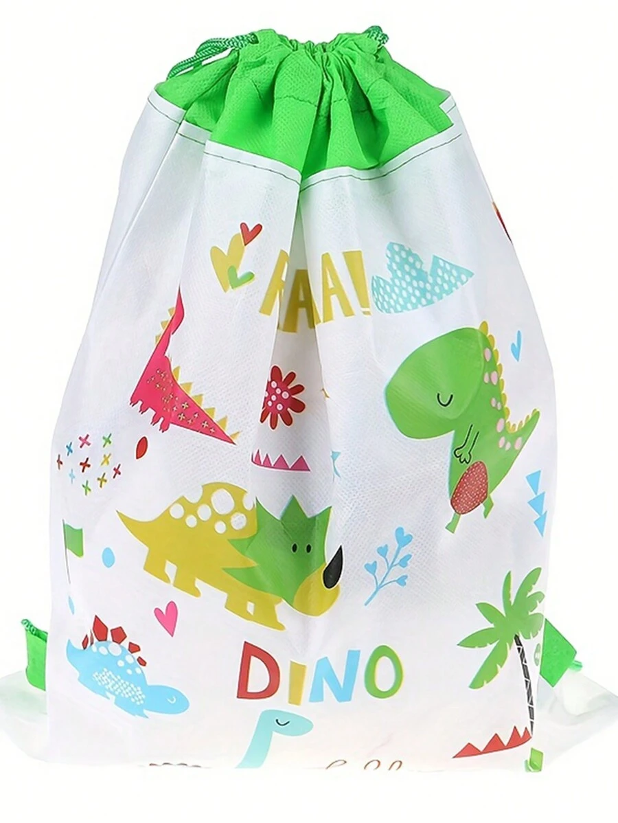1 Stück Rucksack mit Kordelzug Kinder mit Dinosaurier Muster