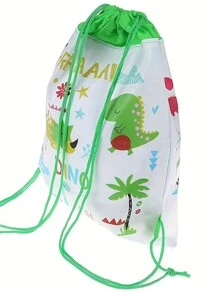 1 Stück Rucksack mit Kordelzug Kinder mit Dinosaurier Muster