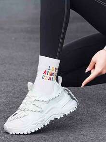 TENIS DEPORTIVOS INFORMALES CON DOBLE DISEÑO PARA PONER AGUJETA - Blanco - Ver 2