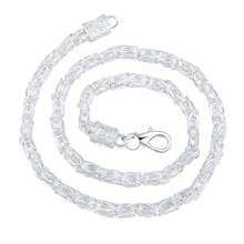 1pc Silver 5mm Dragon Head Shaped Men's Necklace, Suitable For Wedding & Party, Fashionable Accessory