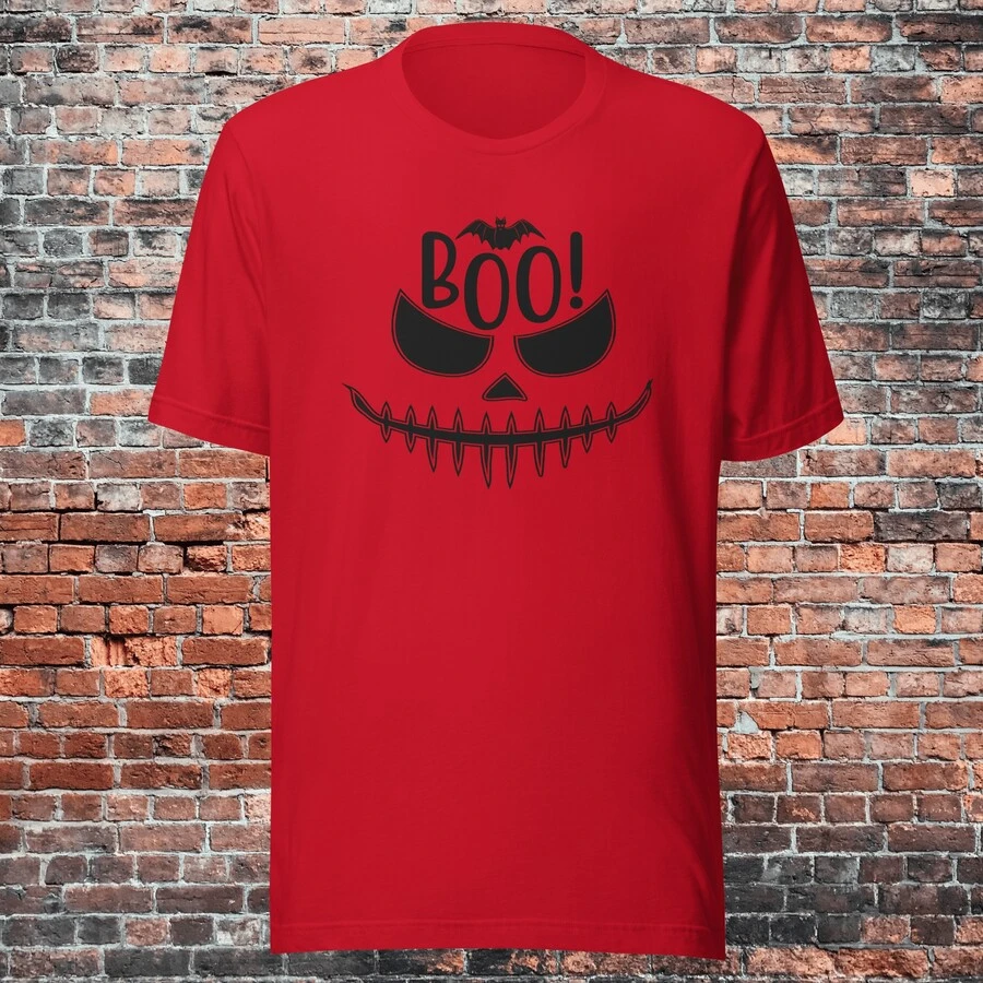 Men's "Halloween" T-Shirt. Celebrating Halloween. - 紅色 - 查看 1