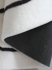 French Style Long Rug For Bedside, Living Room, Thick Carpet For Bedroom, Sofa, Coffee Table, Foot Mat, Bay Window Mat - Simple black stone - View 4