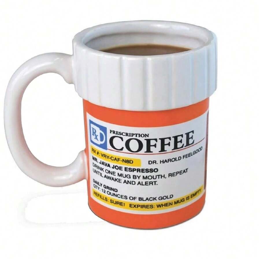 Taza de Cerámica en Forma de Pastillero Regalos para Médicos - Multicolor - Ver 1