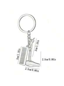 1pc Ferramentas de cabeleireiro Temático Chaveiro Metálico Incluindo Tesoura Secador de Cabelo Pente Pingente DIY Chaveiro de Carro Pingente Chaveiro de Cabeleireiro Conjunto de Chaveiros Personalizado Secador de Cabelo Tesoura Pente Pingente Chaveiro de Liga Para Carro Bolsa de Mão Salão de Cabeleireiro Presente de Aniversário Mulheres Homens Presente Acessórios de Presente Decoração Chaveiro Pingentes