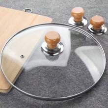 Wooden Pot Lid Handle Pot Lid Head Suitable For Large And Small Metal Pot Lids Glass Pot Lids - Multicolor - View 1