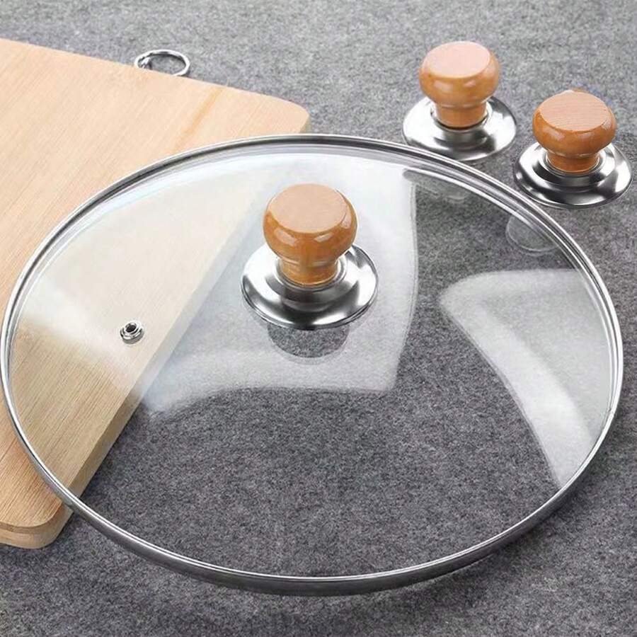 Wooden Pot Lid Handle Pot Lid Head Suitable For Large And Small Metal Pot Lids Glass Pot Lids - Multicolor - View 1