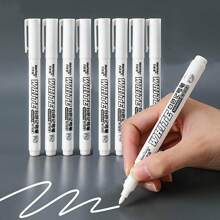 1 PC/5 PCS/12PCS Not Erasable White Chalk Markers Chalk Pens - White Marker Pen For Blackboard, Chalkboards, Windows, Glass, Bistro, Signs Back To School