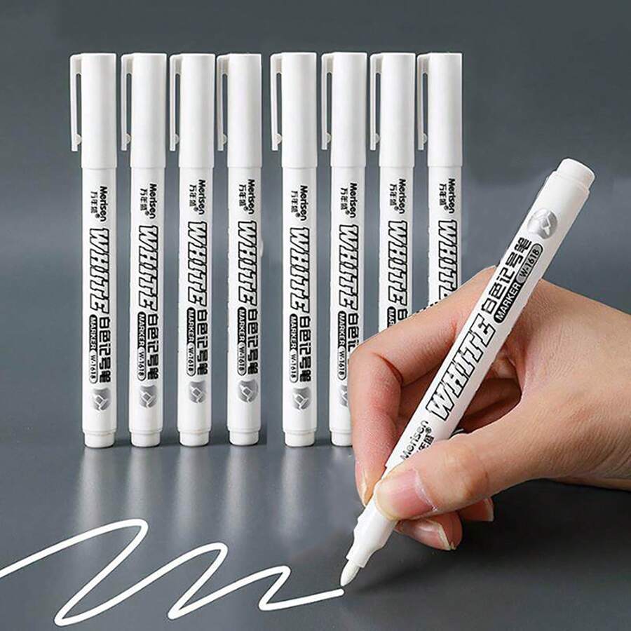 1 PC/5 PCS/12PCS Not Erasable White Chalk Markers Chalk Pens - White Marker Pen For Blackboard, Chalkboards, Windows, Glass, Bistro, Signs Back To School