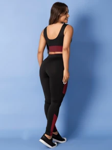 TARELLES Women Sports Sets - 紅木色 - 查看 4