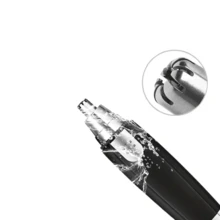 1入組電動鼻毛修剪器,專業無痛鼻毛和耳毛修剪器,適用於男女,防水不鏽鋼頭部,雙邊刀片,低噪效率,電池操作,易於清潔 - 黑色 - 查看 3