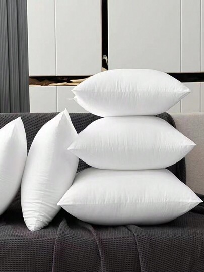 1pc Wit ative Kussen Moderne Polyester Fiber Rectangle High Elastic Core Lumbar Pad, Convenient Home, Office, Camping, Bedding, Inserts, Pillows Bed view 3