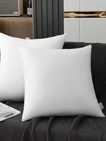 1pc Wit ative Kussen Moderne Polyester Fiber Rectangle High Elastic Core Lumbar Pad, Convenient Home, Office, Camping, Bedding, Inserts, Pillows Bed view 4