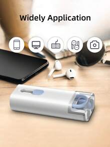 Multifunctional 7 in 1 Electronic Cleaner Kit Keyboard Cleaner Kit Screen Cleaner with Cleaning Brush for Earphones Tablet Phone - Blue - View 9