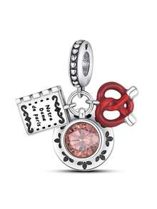 1入組甜點系列蛋糕、珍珠奶茶、咖啡吊墜造型的 Diy 手鍊裝飾品,歐美風格的女孩珠寶,3mm珠子通用