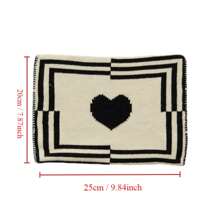 1pc Nordic Style Ins Heart Shaped Knitted Tissue Bag Living Room Dining Table Tissue Holder Decoration Tissue Cover Case