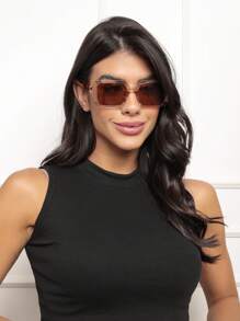Women Fashion Glasses - 香檳色 - 查看 4