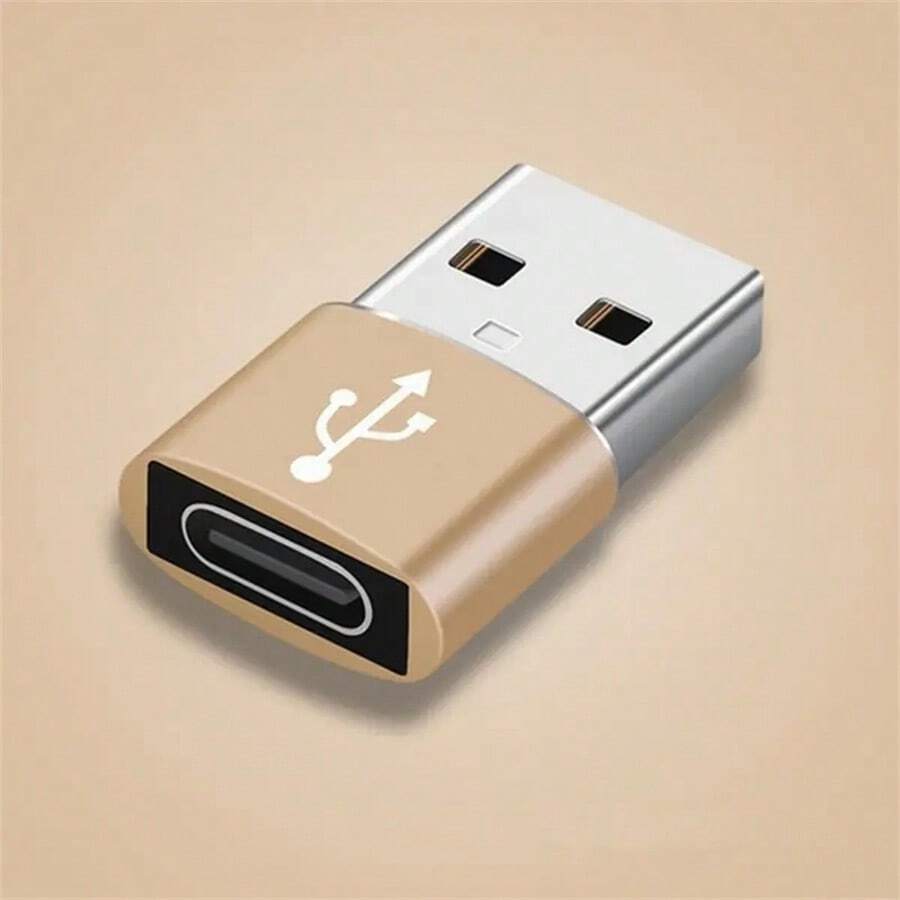 使用 Usb 3.1 Type-c 轉 Usb A 公頭轉接器連接線提升您的手機效能! - 金色 - 查看 1