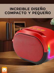 Bocina con luces led - verde menta - Ver 2