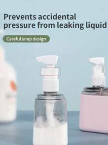 4入組可攜式旅行瓶,tsa認證盥洗用品容器 | 1.7盎司防漏可補充旅行配件,適用於洗髮沐浴液 | 4合1塑料座 - 淺灰色 - 查看 2