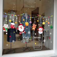 1 Miếng Thanh tú Hoạt hình Giáng sinh Vật trang trí PVC Giấy dán kính Đối với Giáng sinh Đồ trang trí In Mua sắm , , , Và Lễ hội - Đỏ - Xem 2