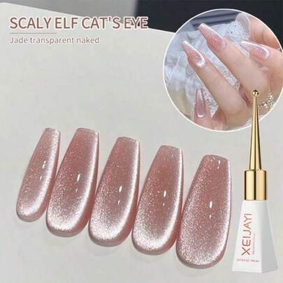 XEIJAYI Cat Eye Gel Nail Polish Pink Popular Color 9D Glitter Shiny Dreamy Series Galaxy Velvet Ice Jelly Gel Polish Uv Led Curing Requires Soak Off For Home Salon Gift